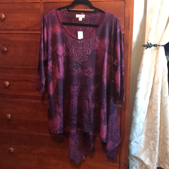 live and let live Tops - Live and let live 2X asymmetric tunic